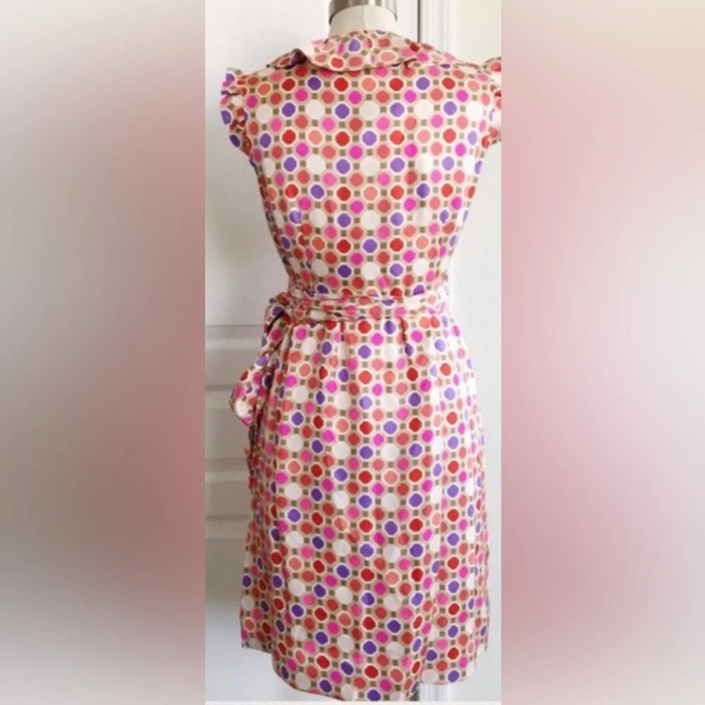Kate Spade Aubrey silk Wrap Dress with Sash 10 silk
